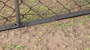 Fence Fenders notch fitted around a fence post (3D render)