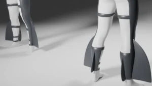 3D render of the LimpKenFin fin leggings